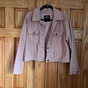 Hollister pink corduroy jacket